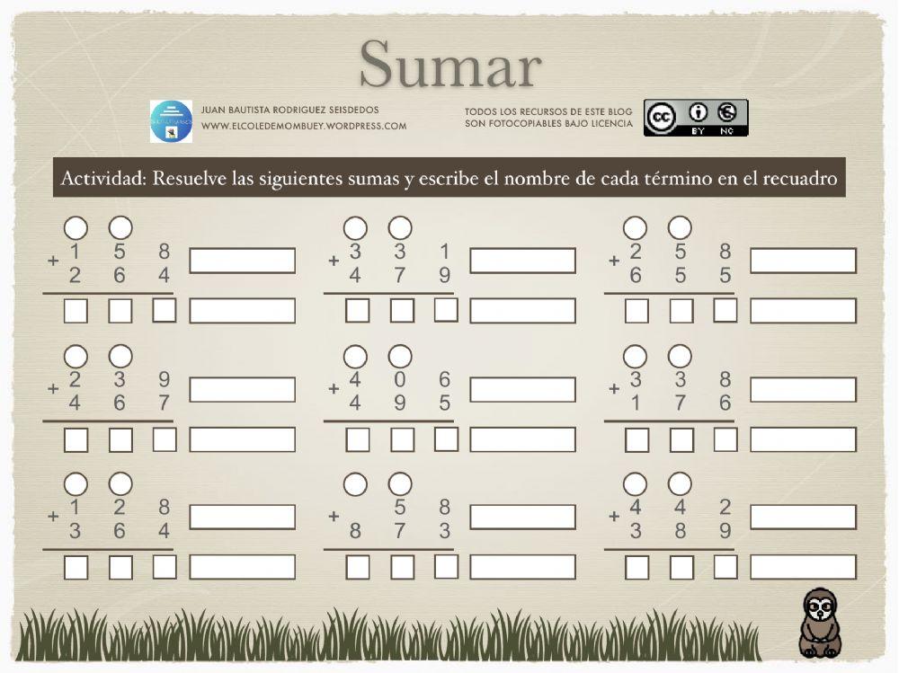 Plan de trabajo matemáticas 3º