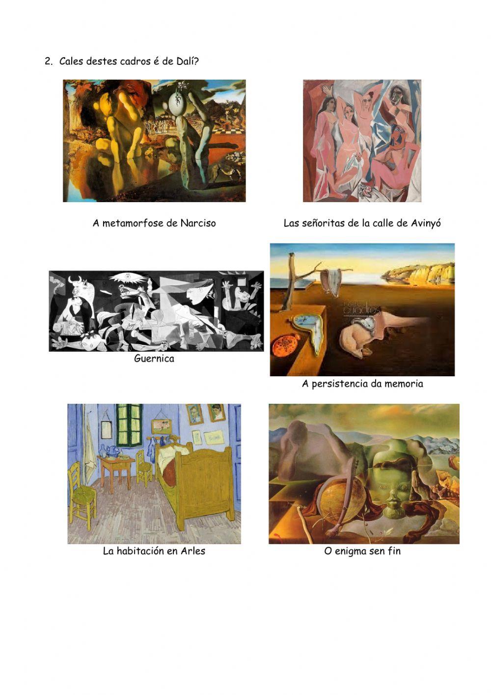 Comprensión lectora Dalí