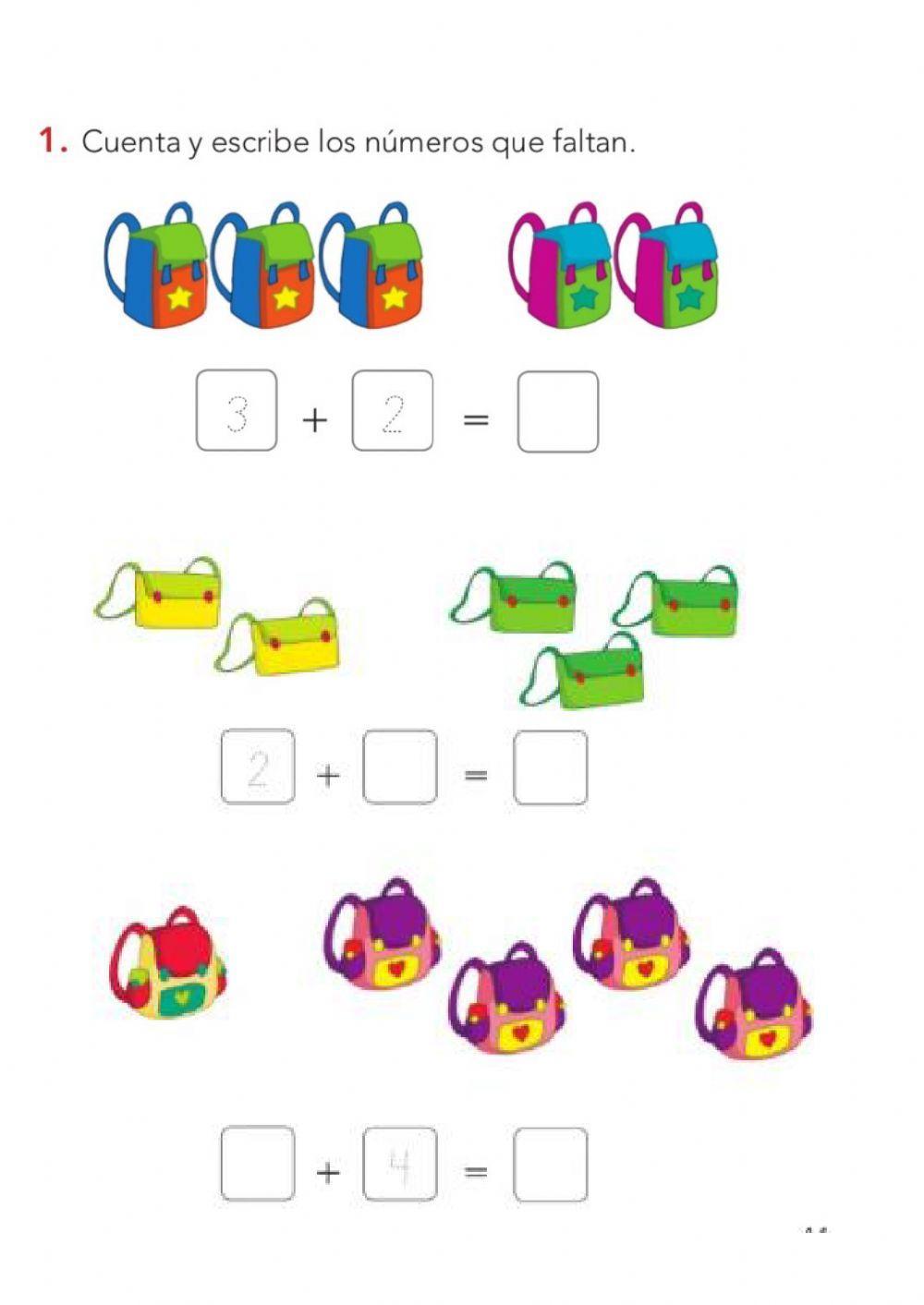 Iniciación suma y descomposición números