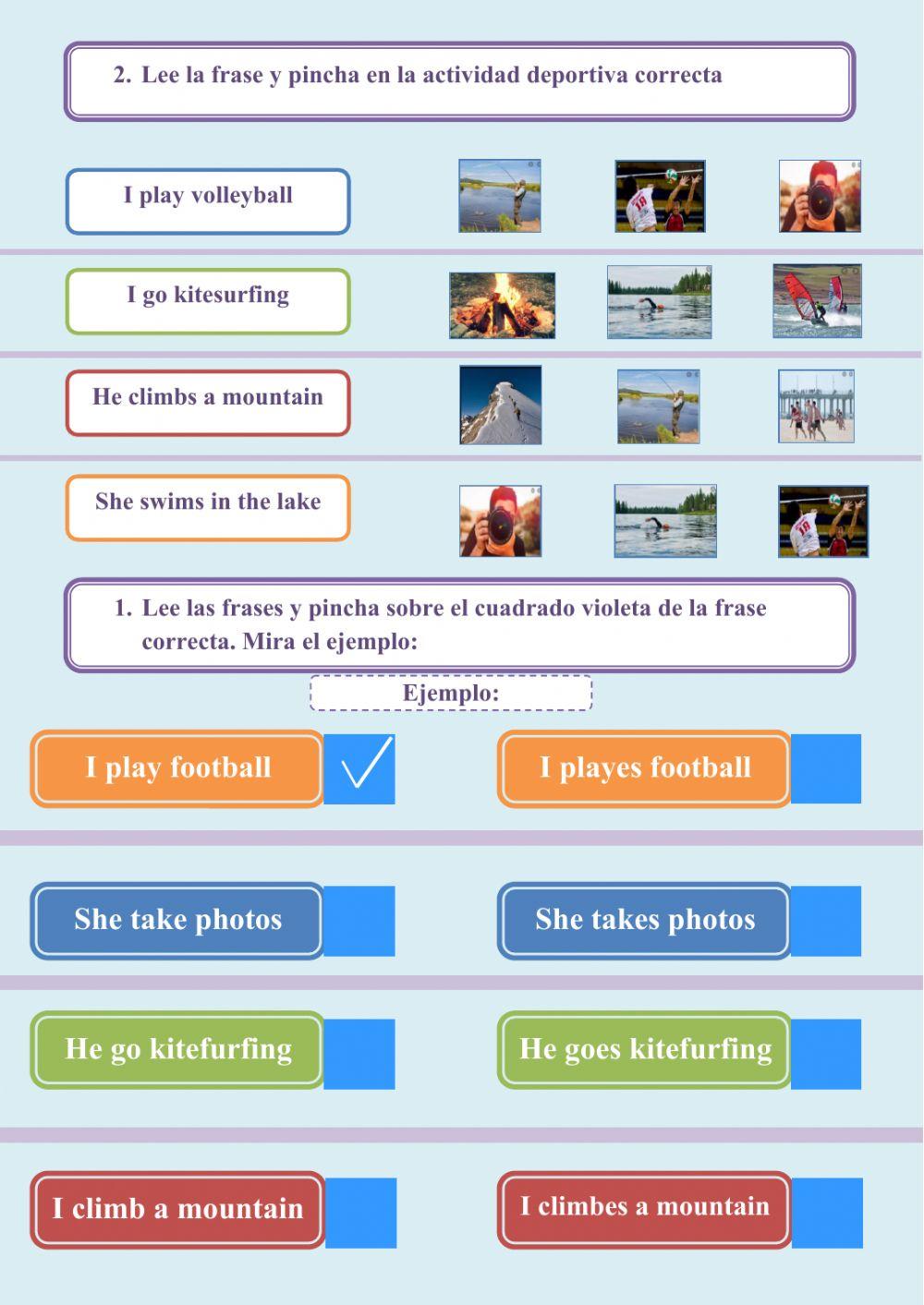 Summer vocabulary Present Simple. All about us