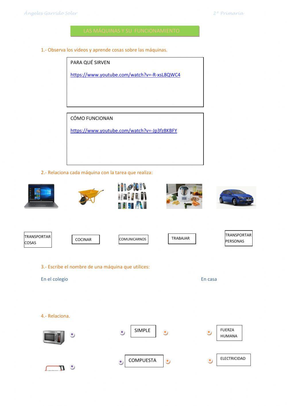 Las máquinas y su funcionamiento