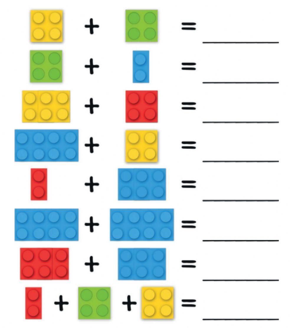 193249 | Lego addition | AlAwaelKG | LiveWorksheets lego-duplo-math-puzzles-free-printables