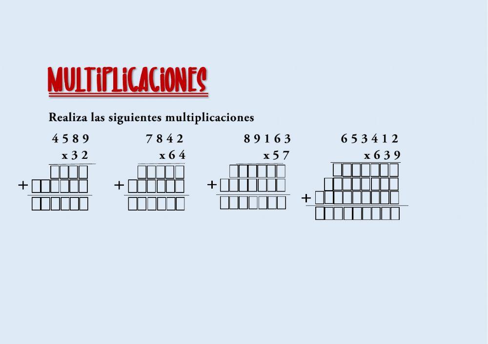 Multiplicaciones