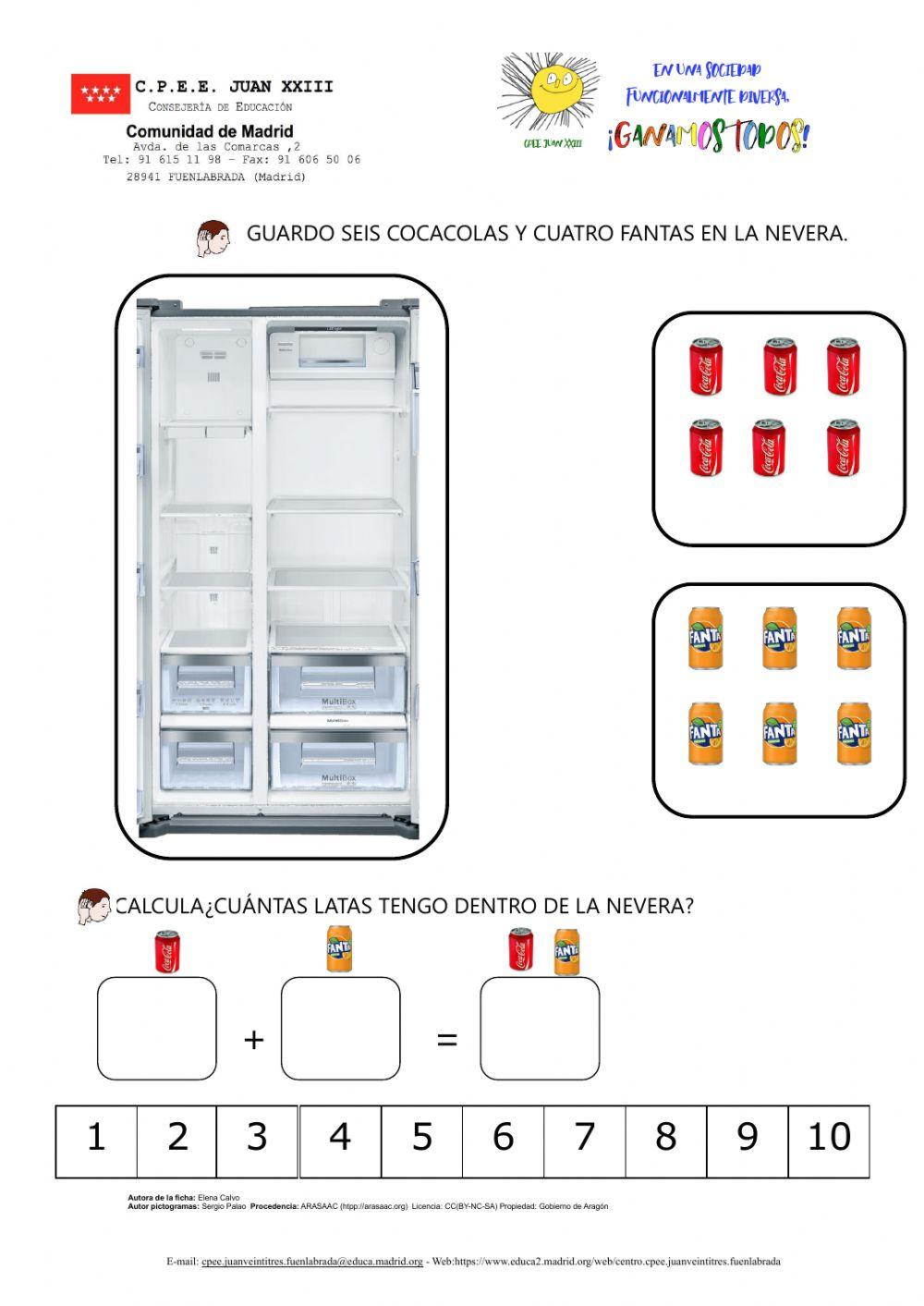 SUMAR, TENGO EN LA NEVERA