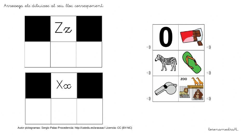 Consciència fonològica Z, X