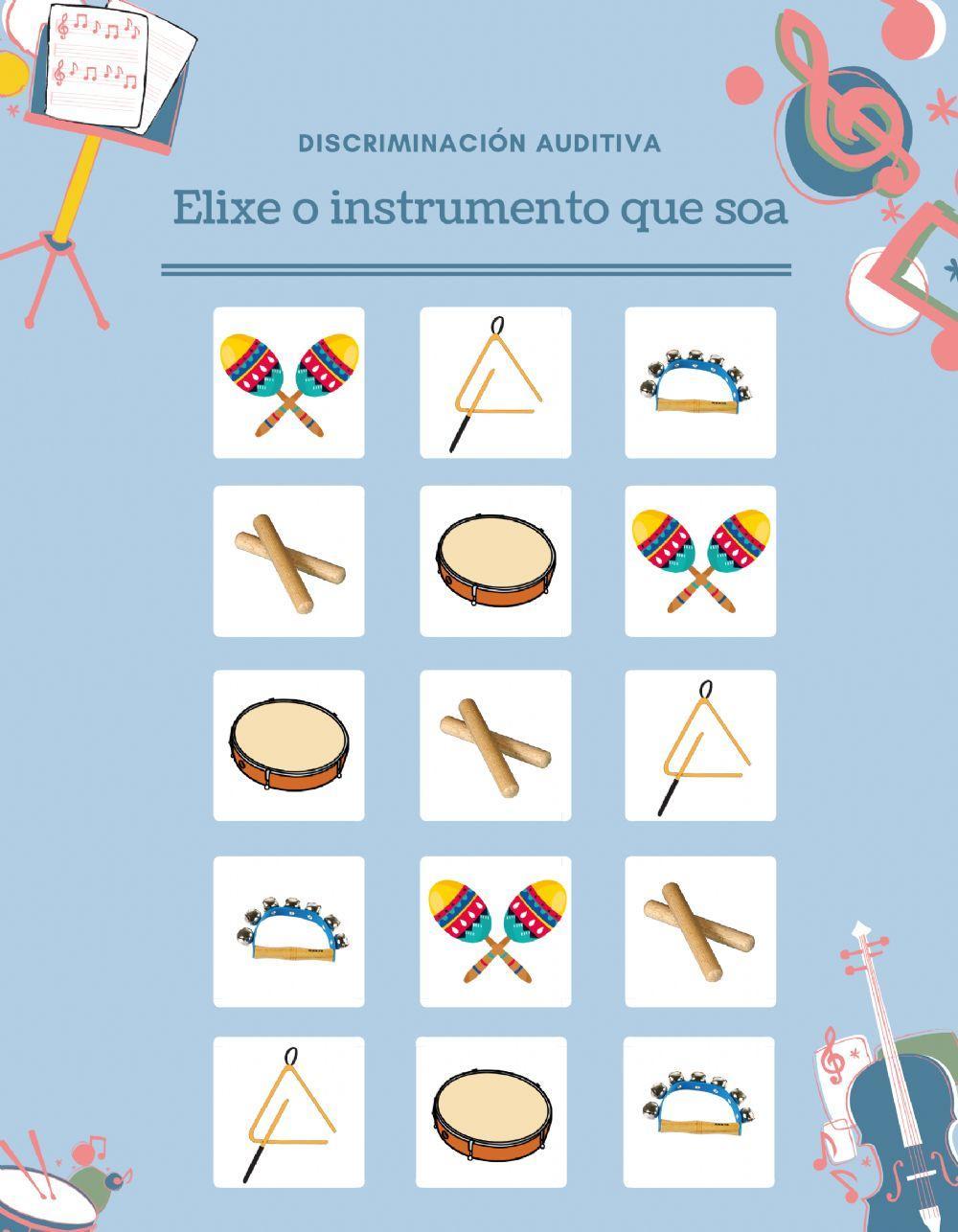 O xogo dos instrumentos