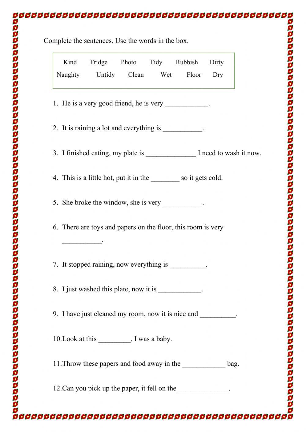 Past vocabulary gaps