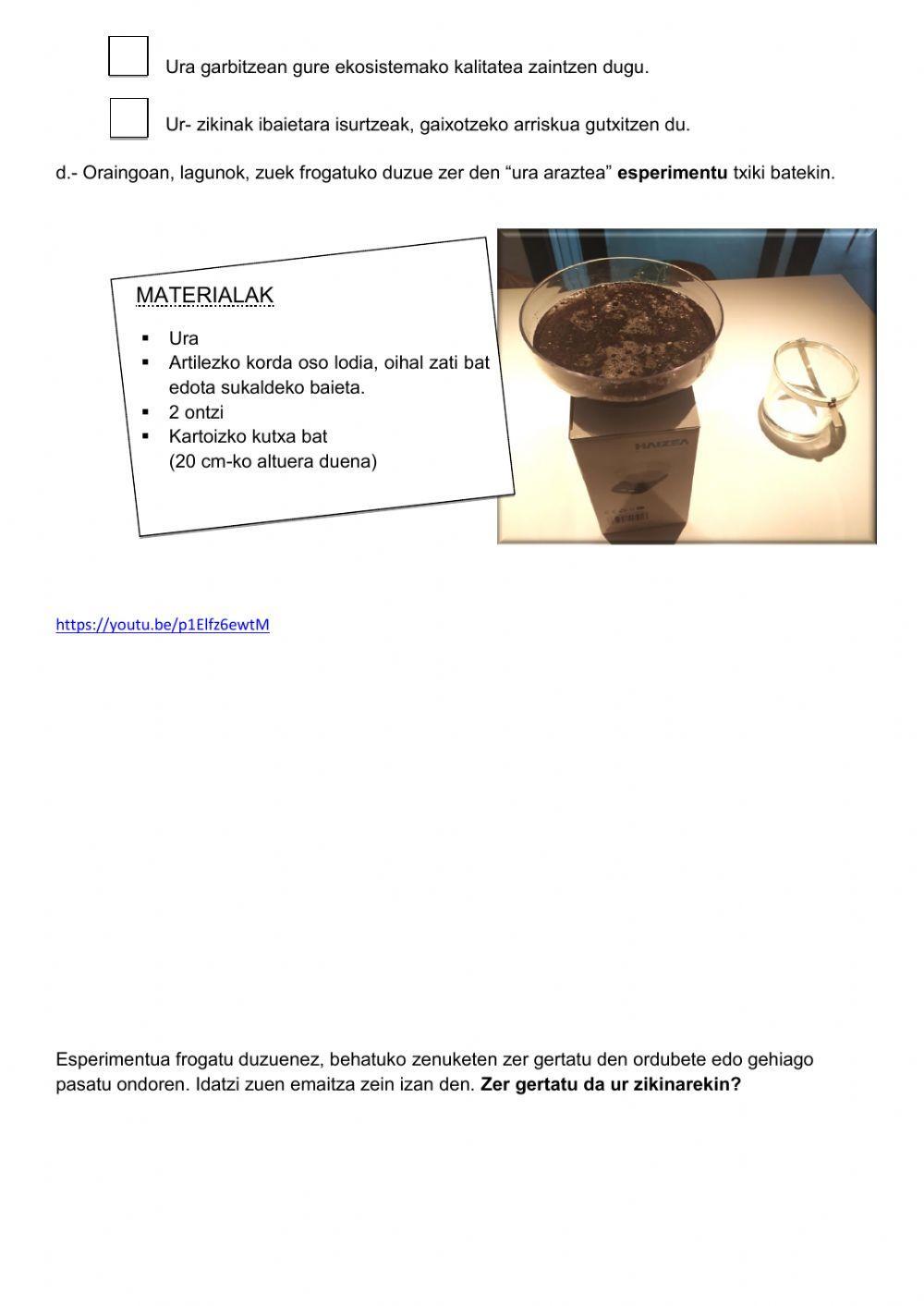 Uraren ibilbidea eta kutsadura