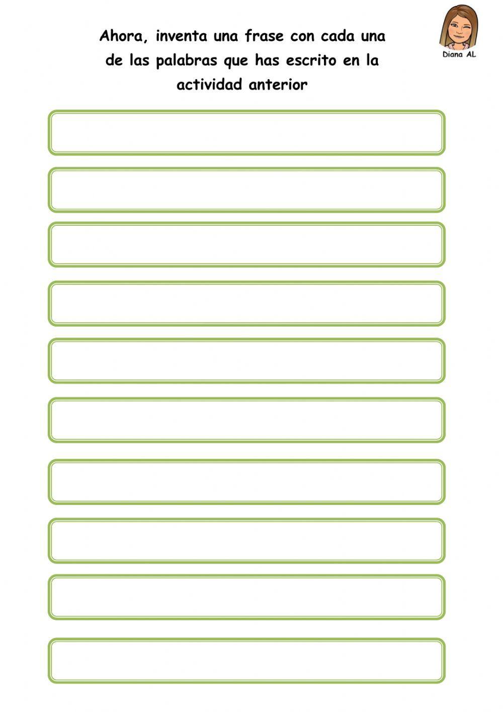 Conciencia lexica y escritura de frases.