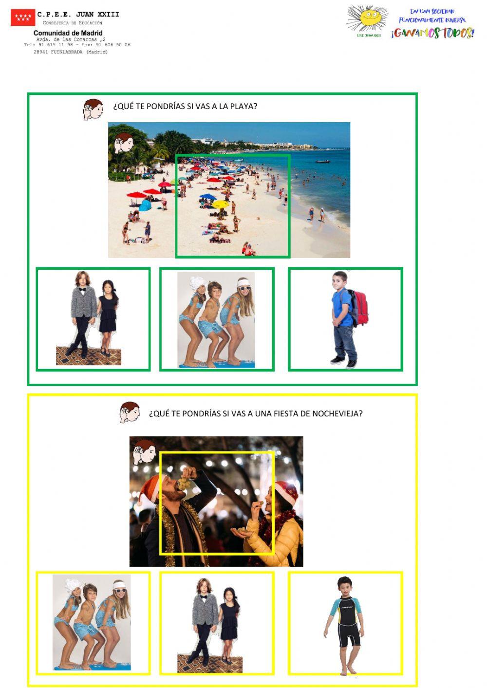 ¿qué ropa te pondrías?