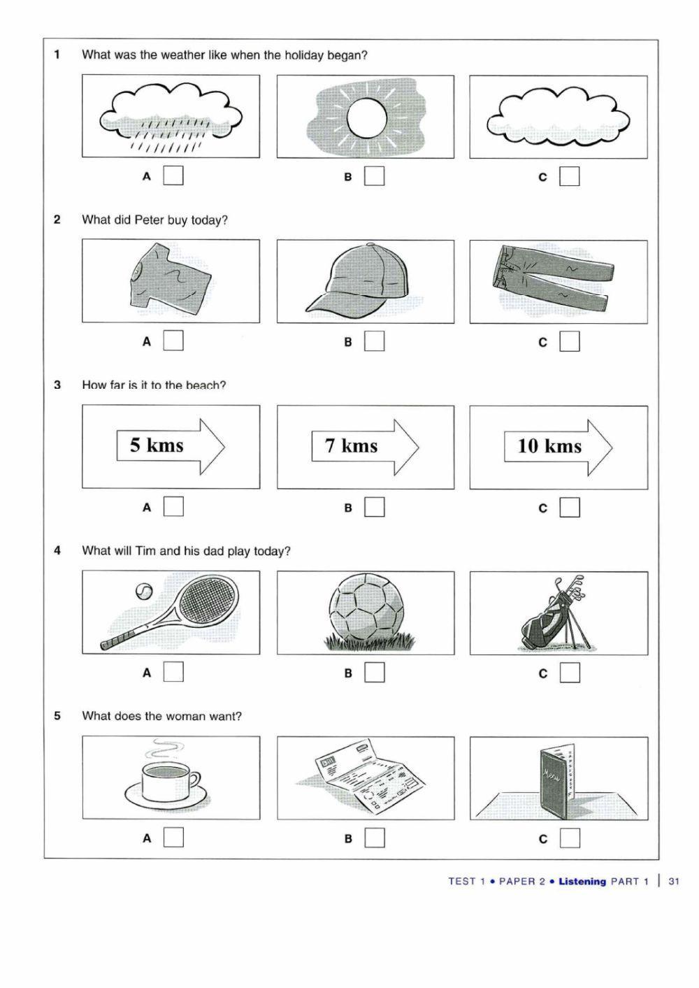 ket extra test 1 listening