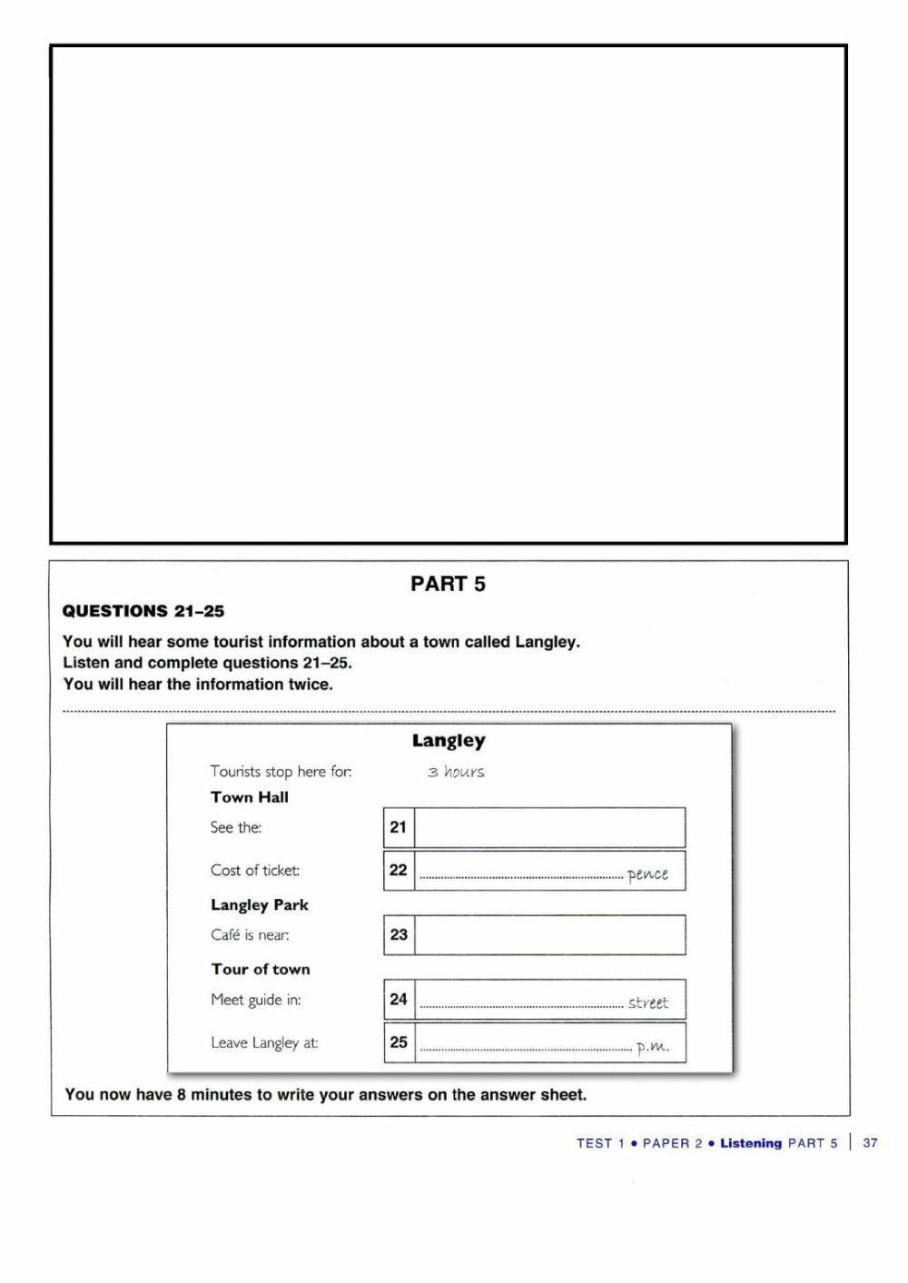 ket extra test 1 listening