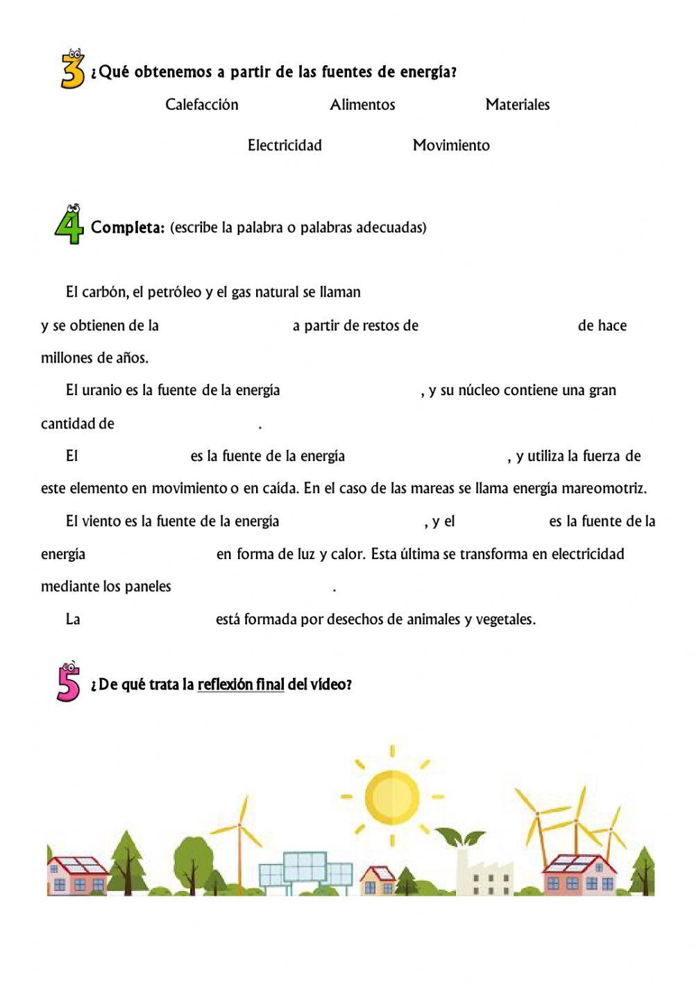 LAS FUENTES DE ENERGÍA