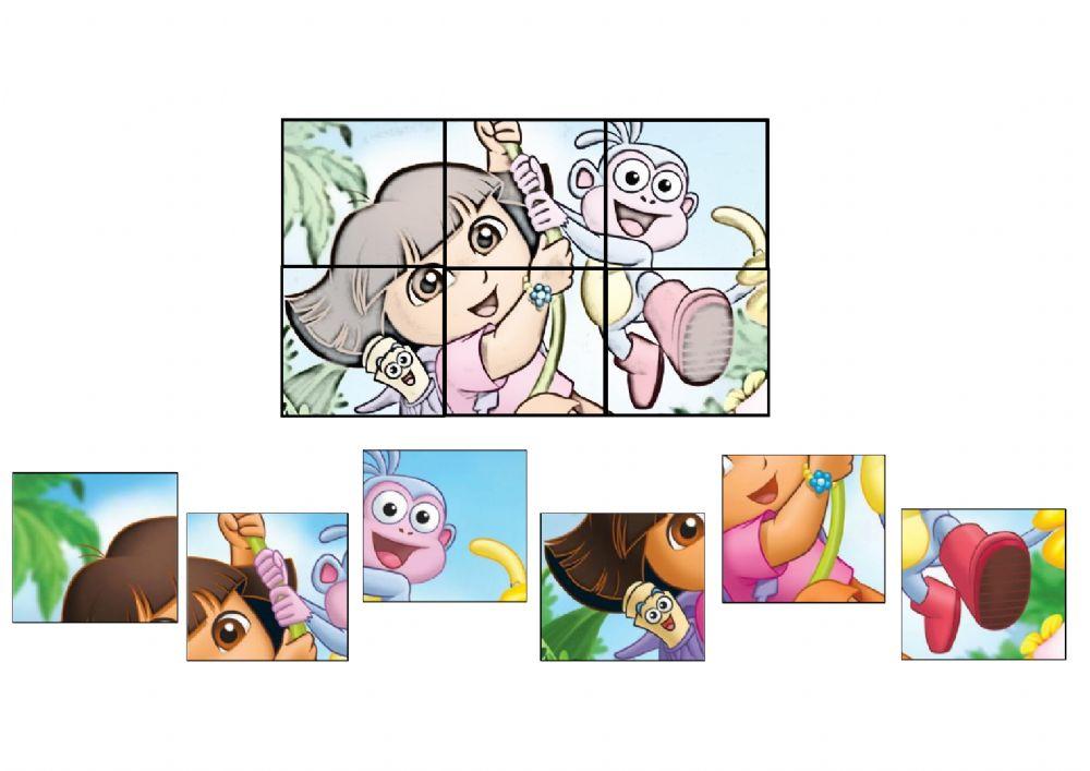 Puzzle dibujos animados