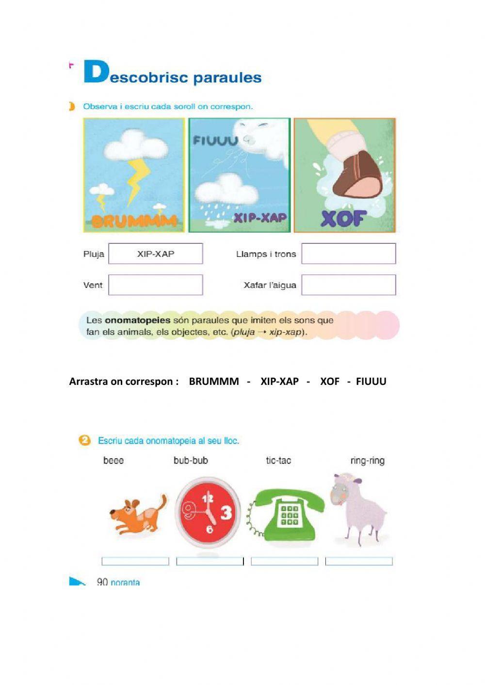 Verbs i onomatopeies