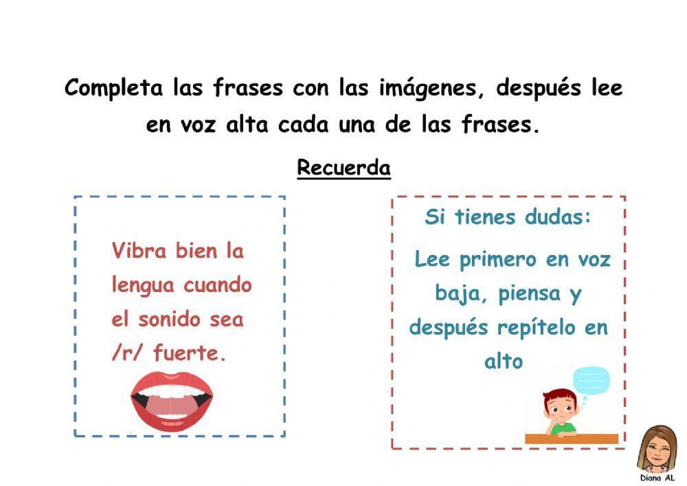 Completar con palabras con -r-