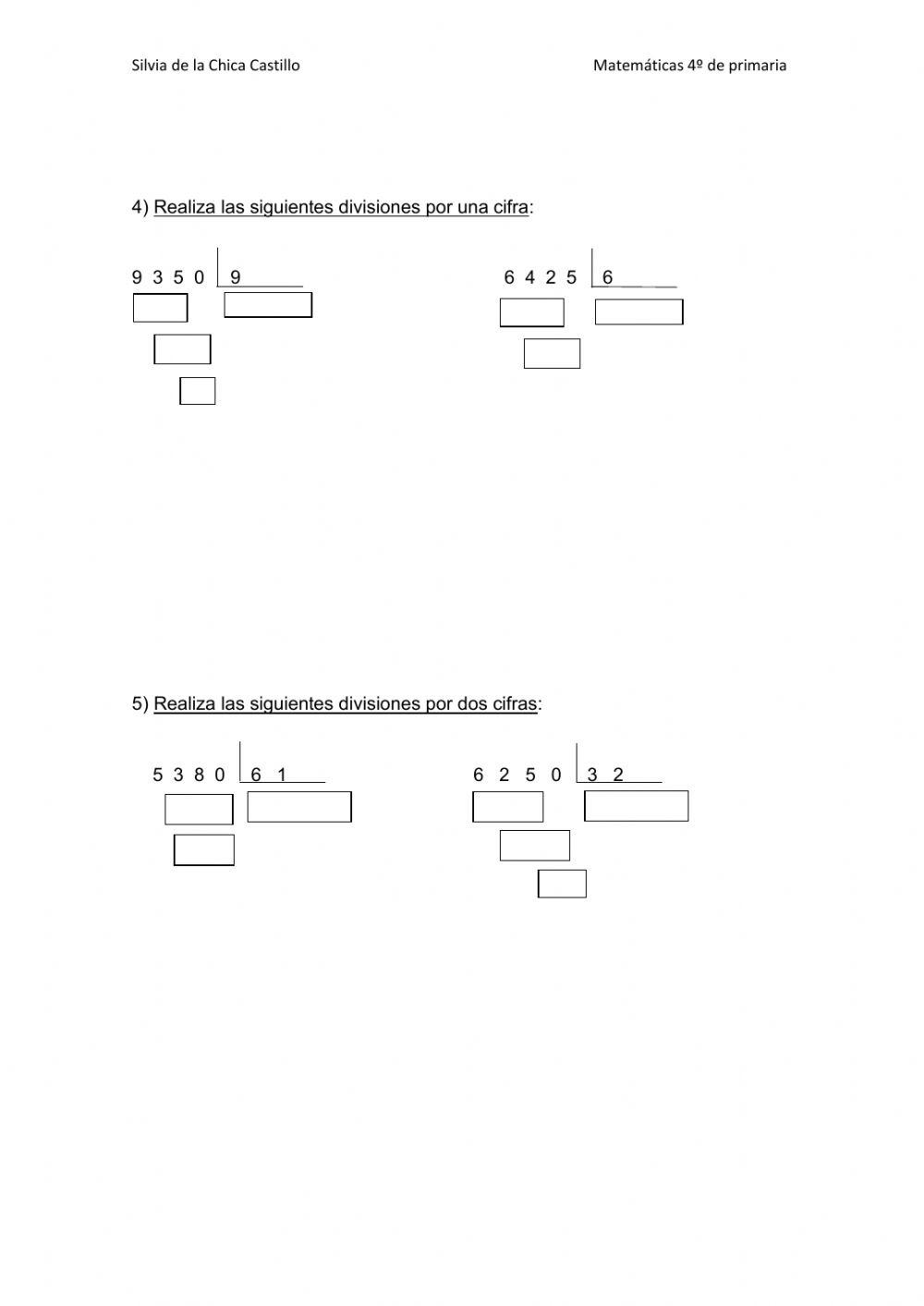 Operaciones matemáticas