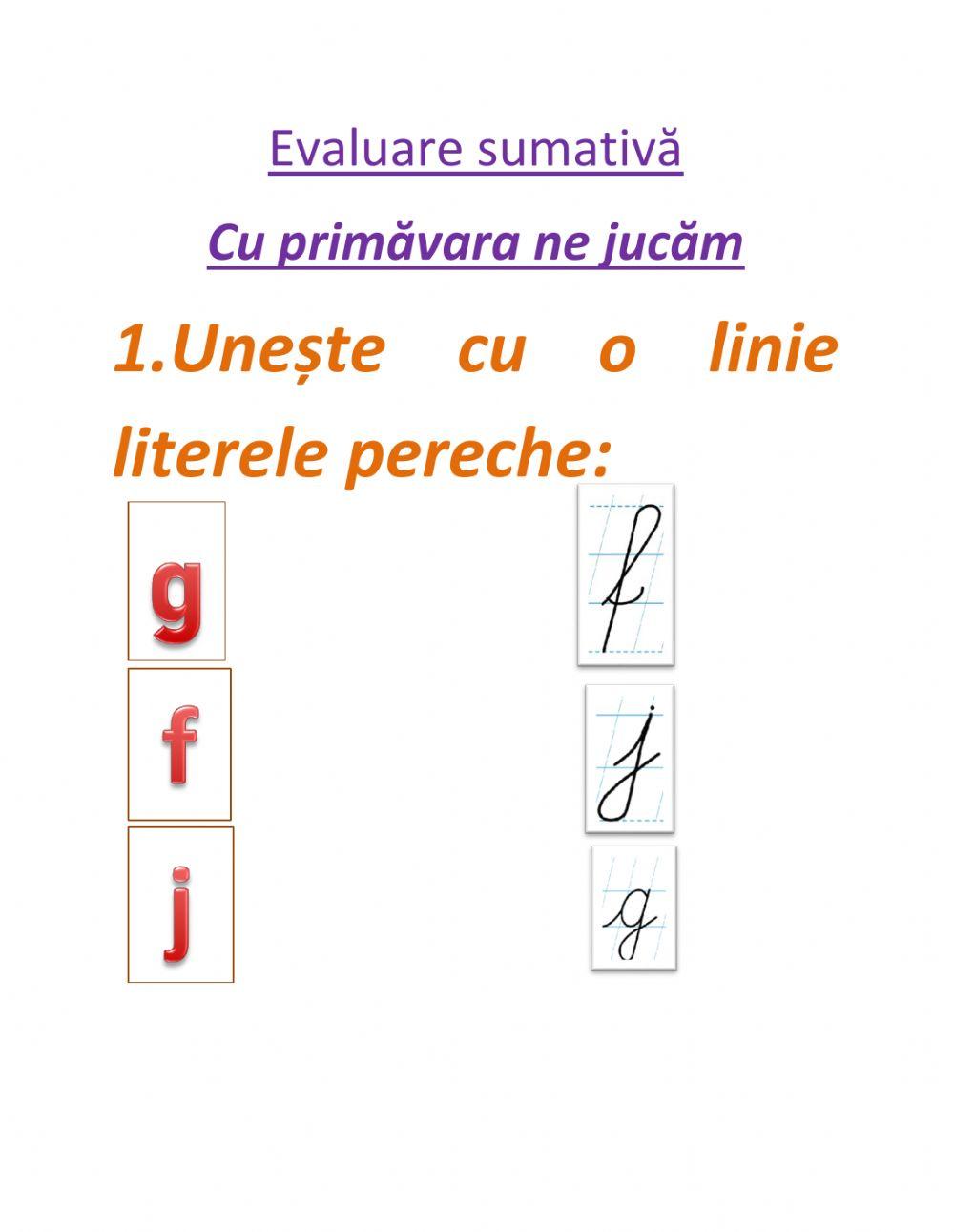 Evaluare CLR cl… | Free Interactive Worksheets | 194291