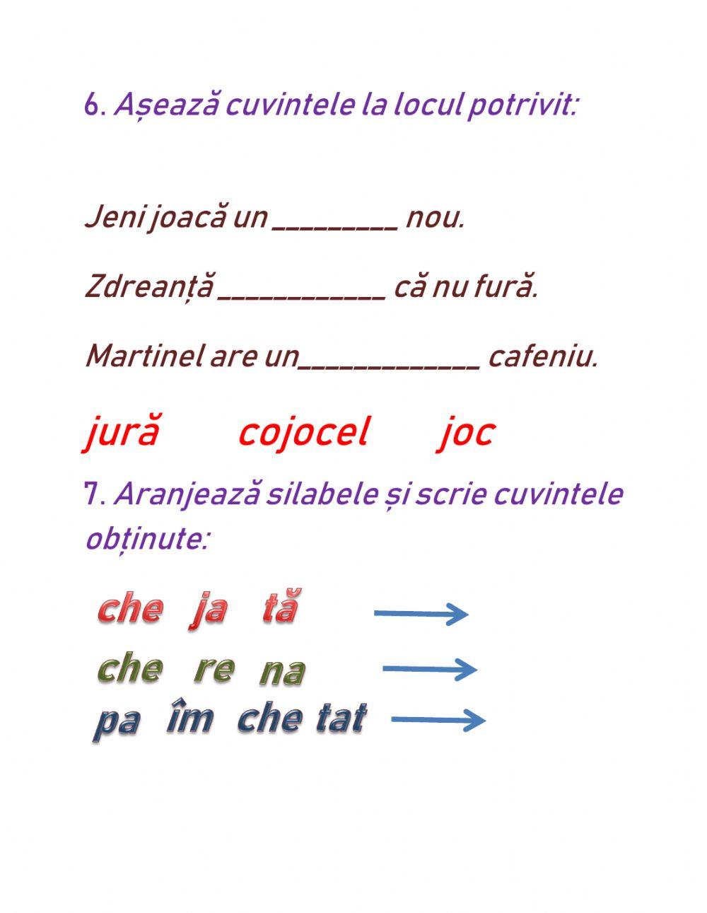 Evaluare CLR clasa I