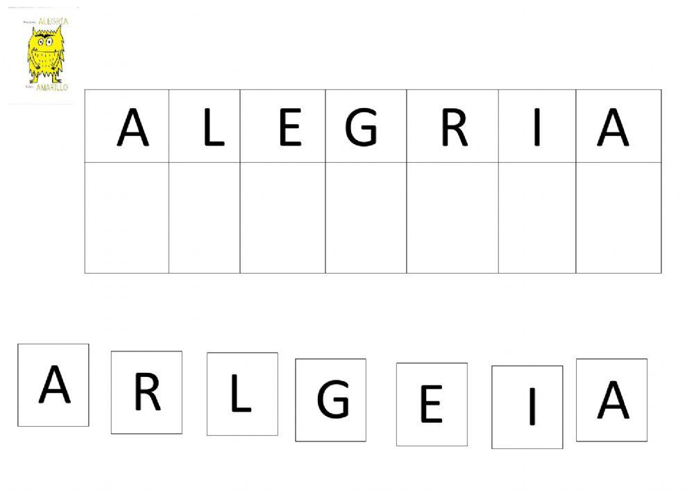 Lectoescritura- Monstruo de colores-