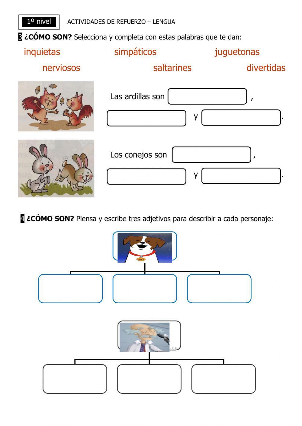 Adjetivos calificativos