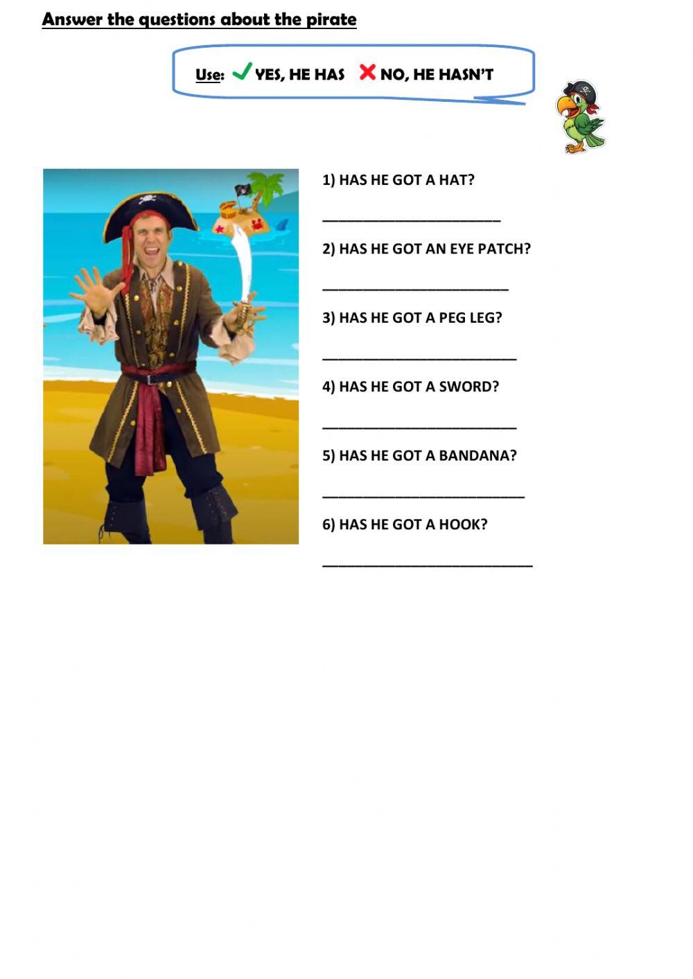 Pirates-questions and short answers