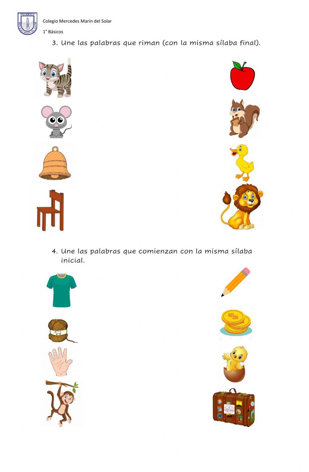 Evaluación Inicial Lectoescritura