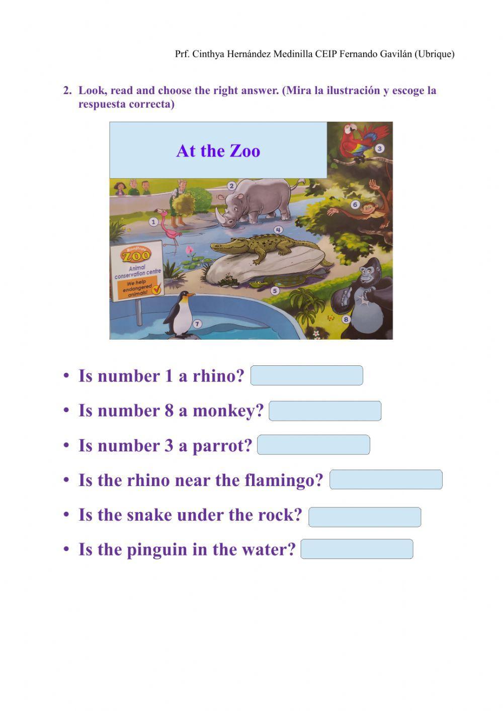 Where are the animals?