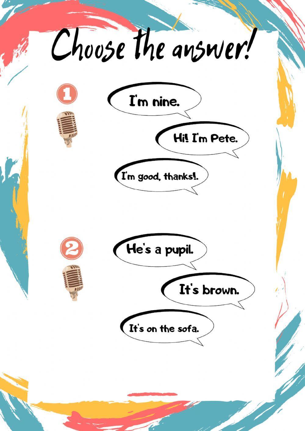 Family and friends 1 Revision Speaking