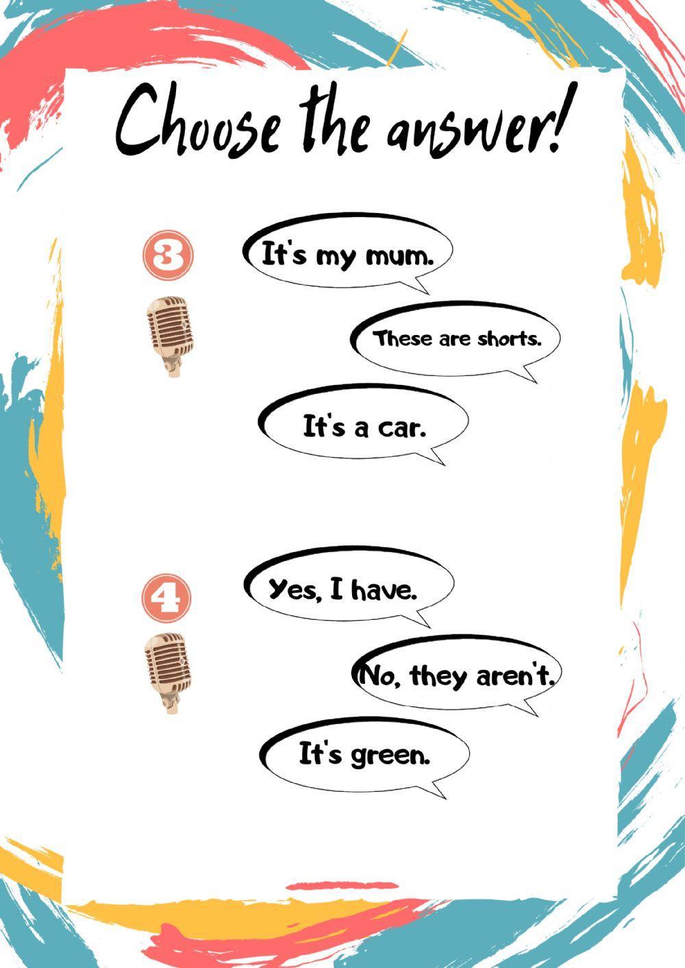 Family and friends 1 Revision Speaking