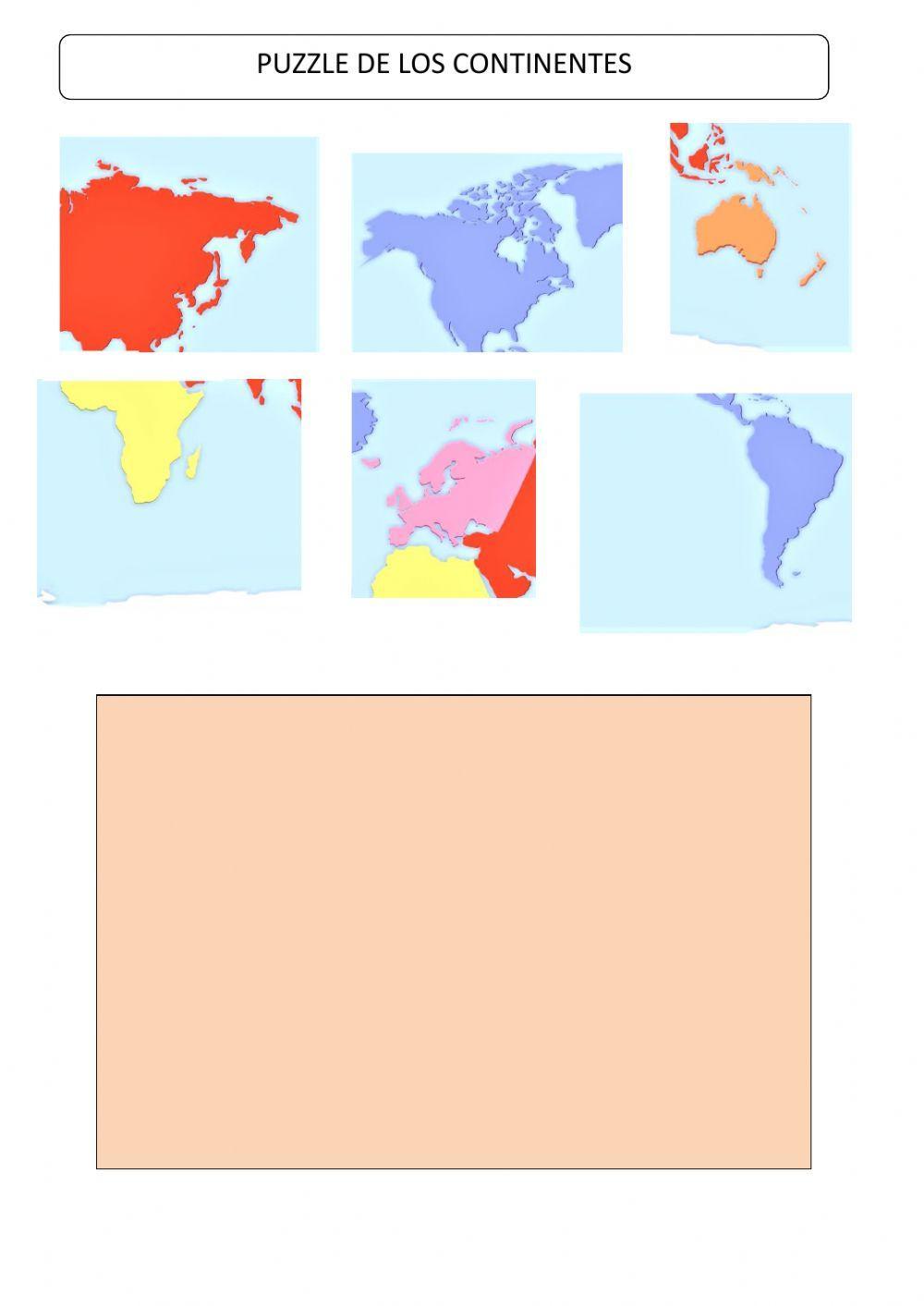 Puzzle continentes