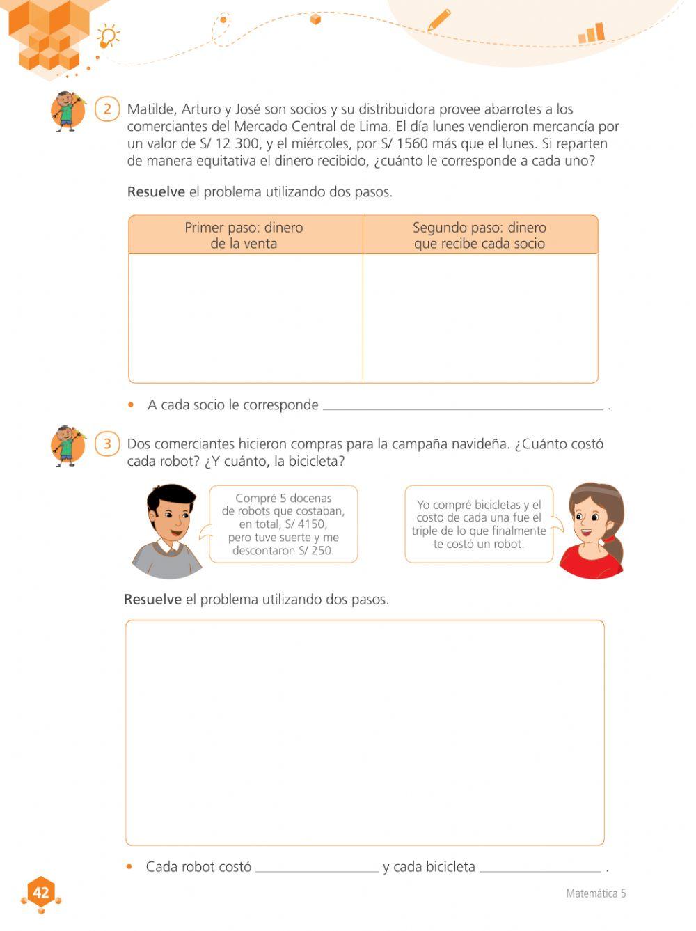 Problemas multiplicando y dividiendo