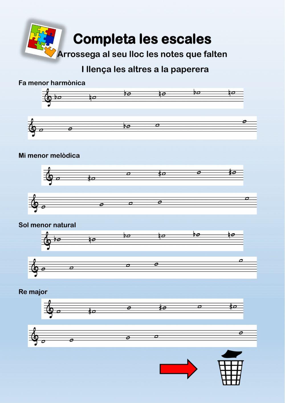 Completa les escales