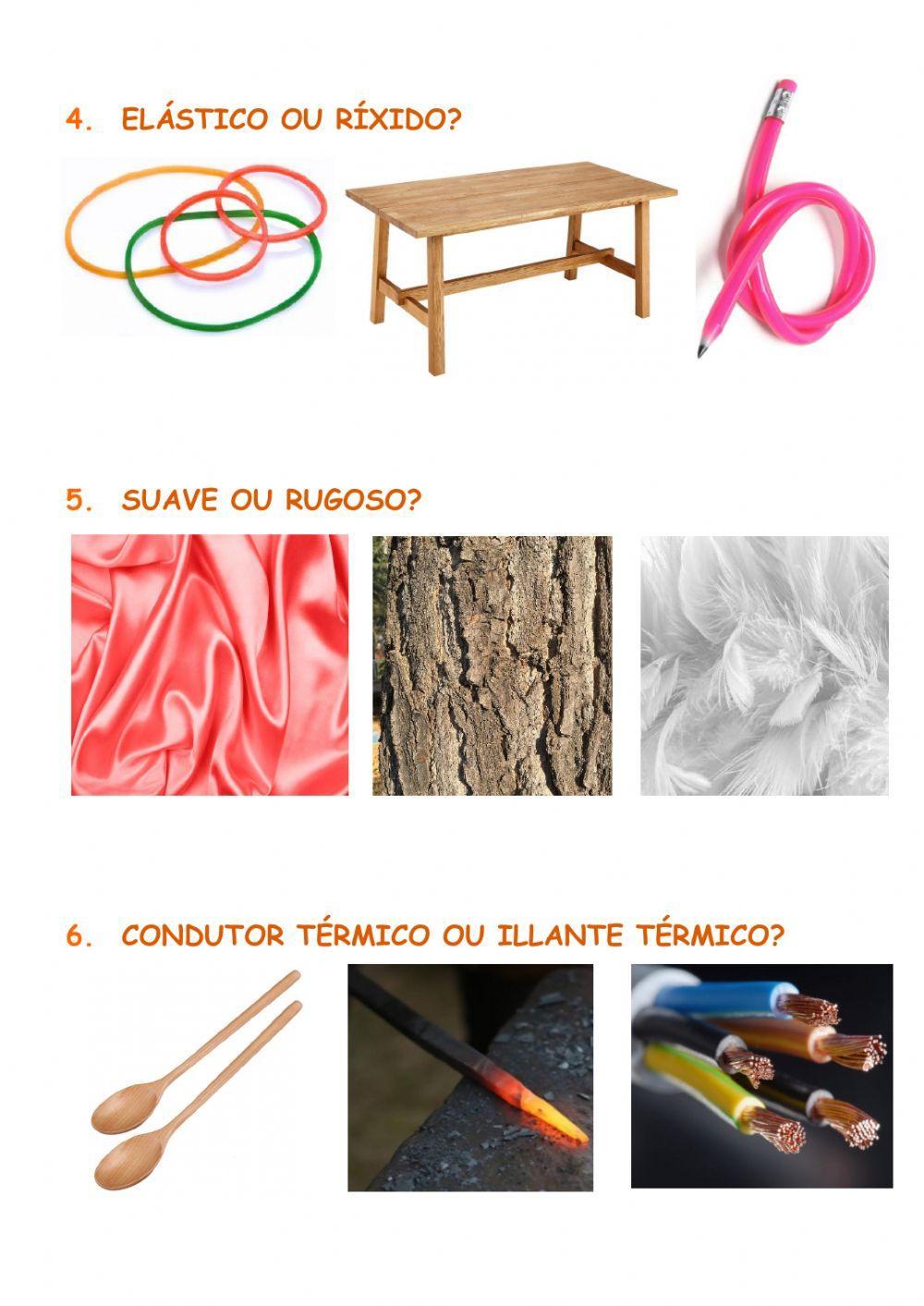 Os materiais Os materiais