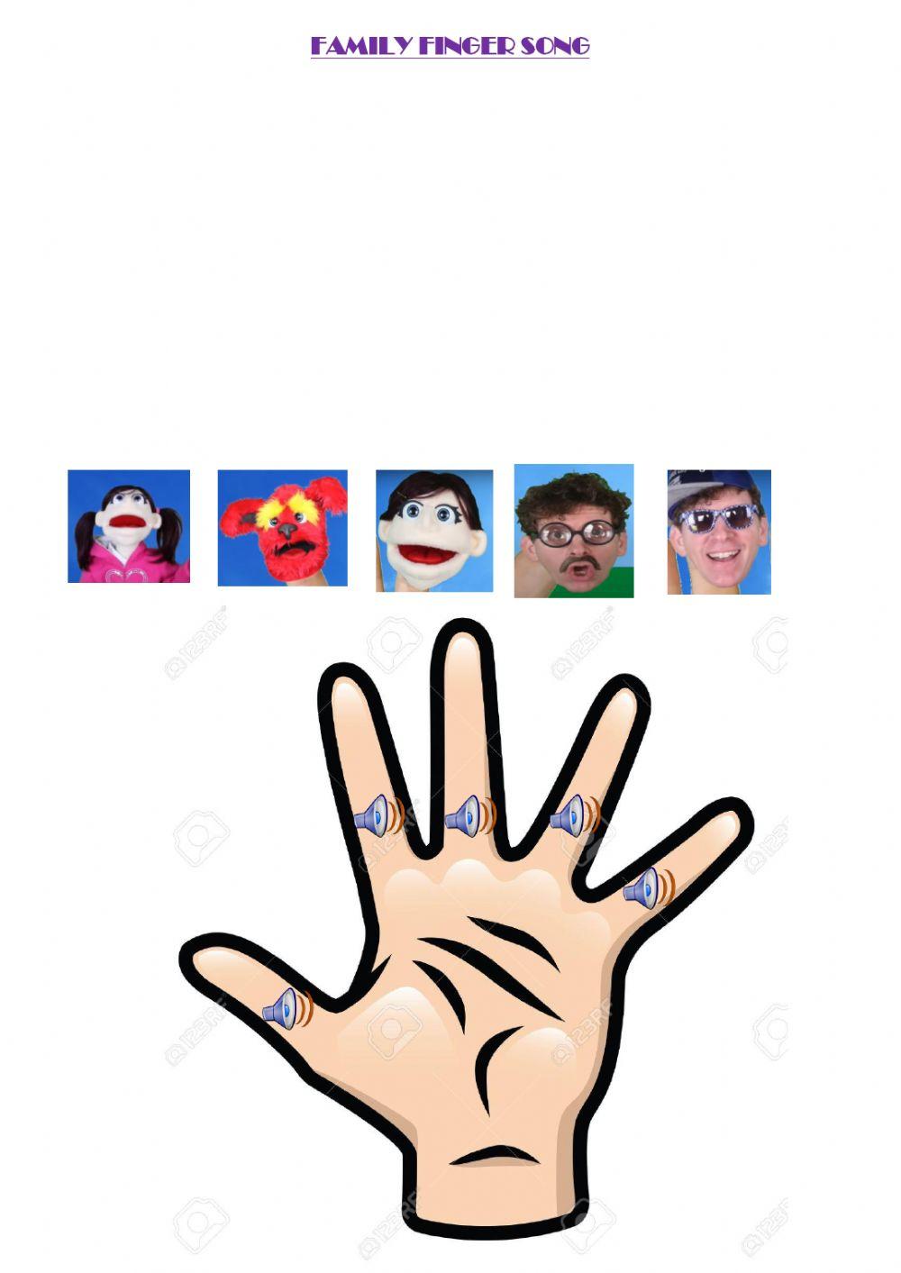 Family song activity | Live Worksheets