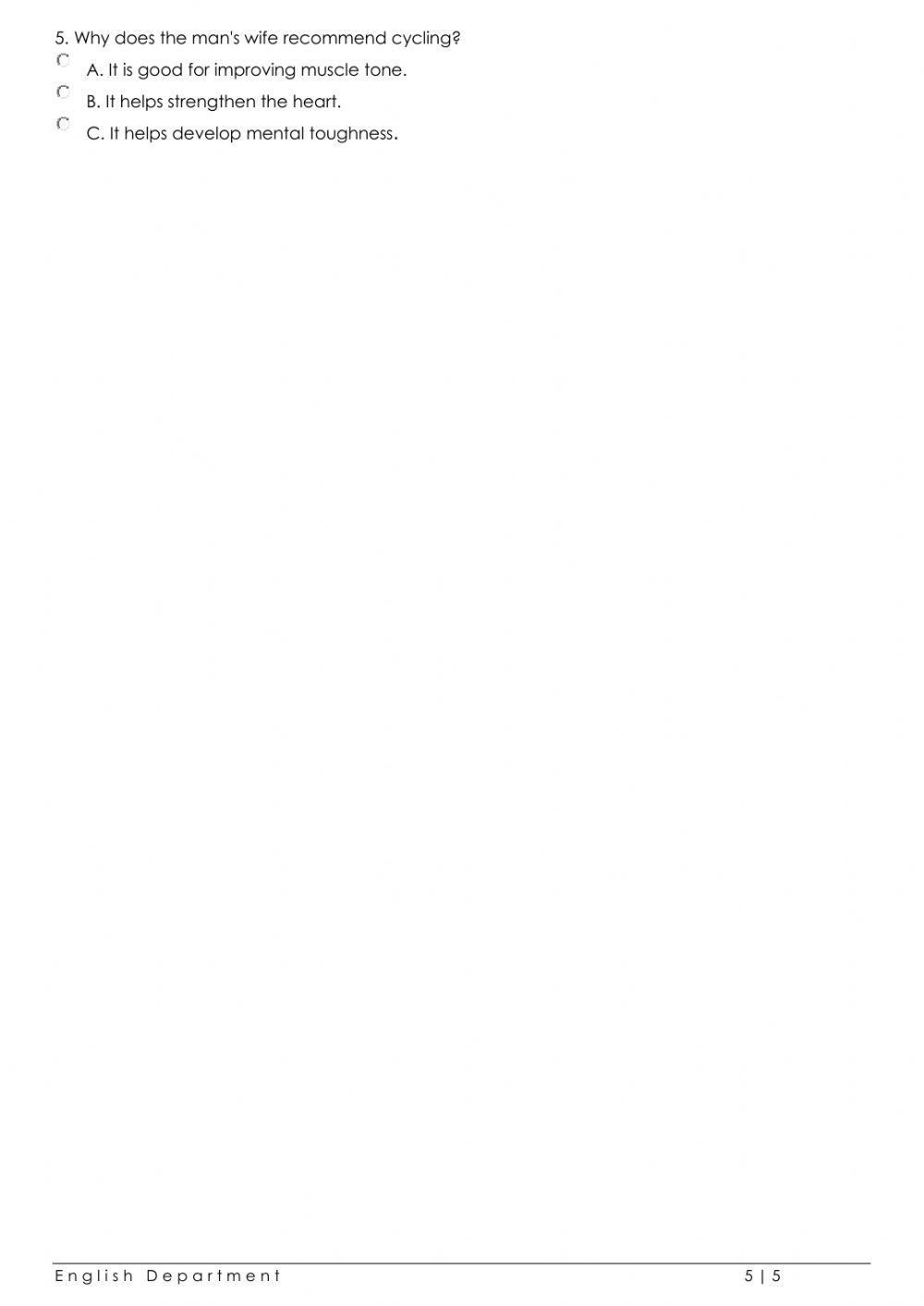 Grade6 English File Listening Test