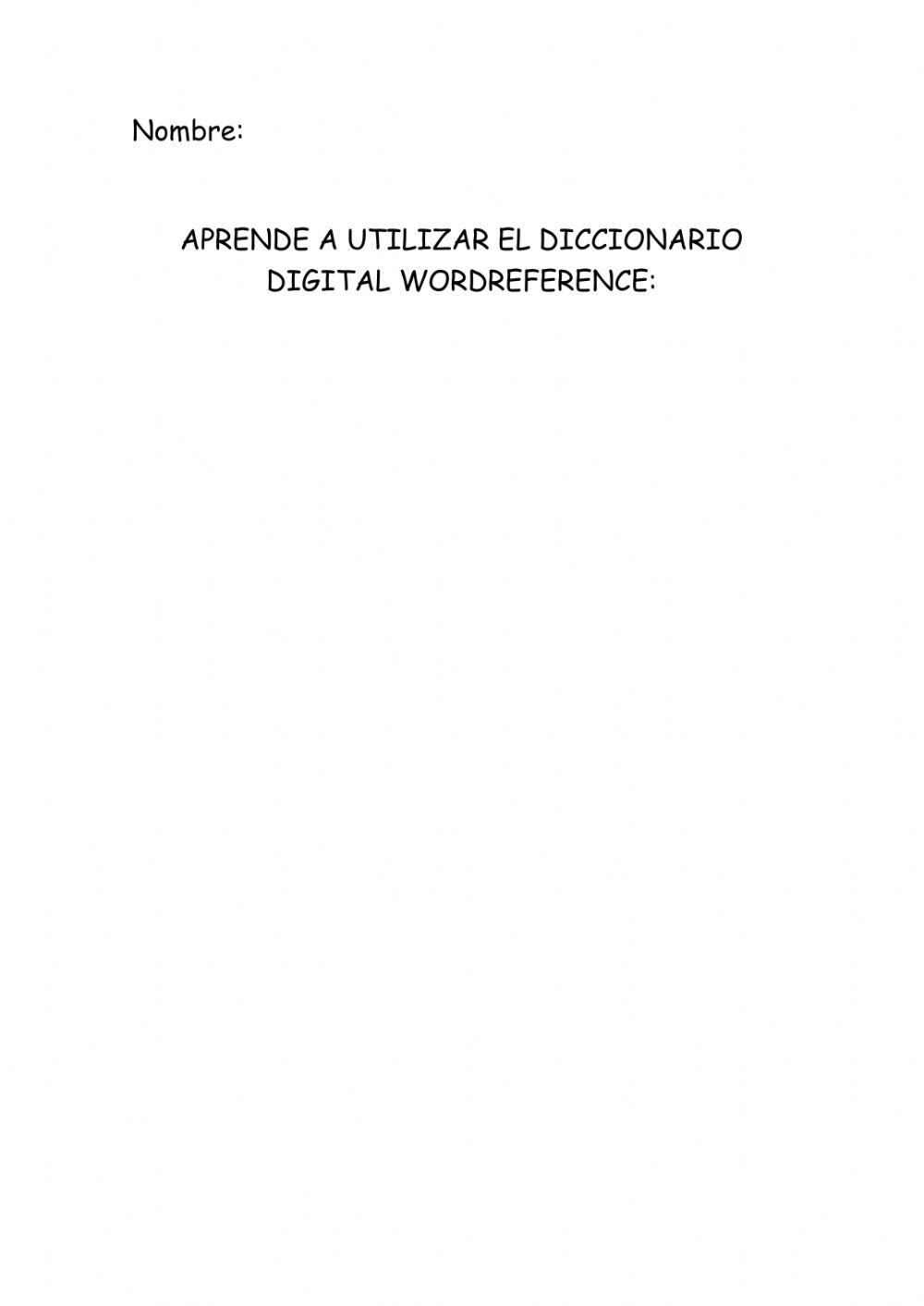 Aprende a utilizar Wordreference