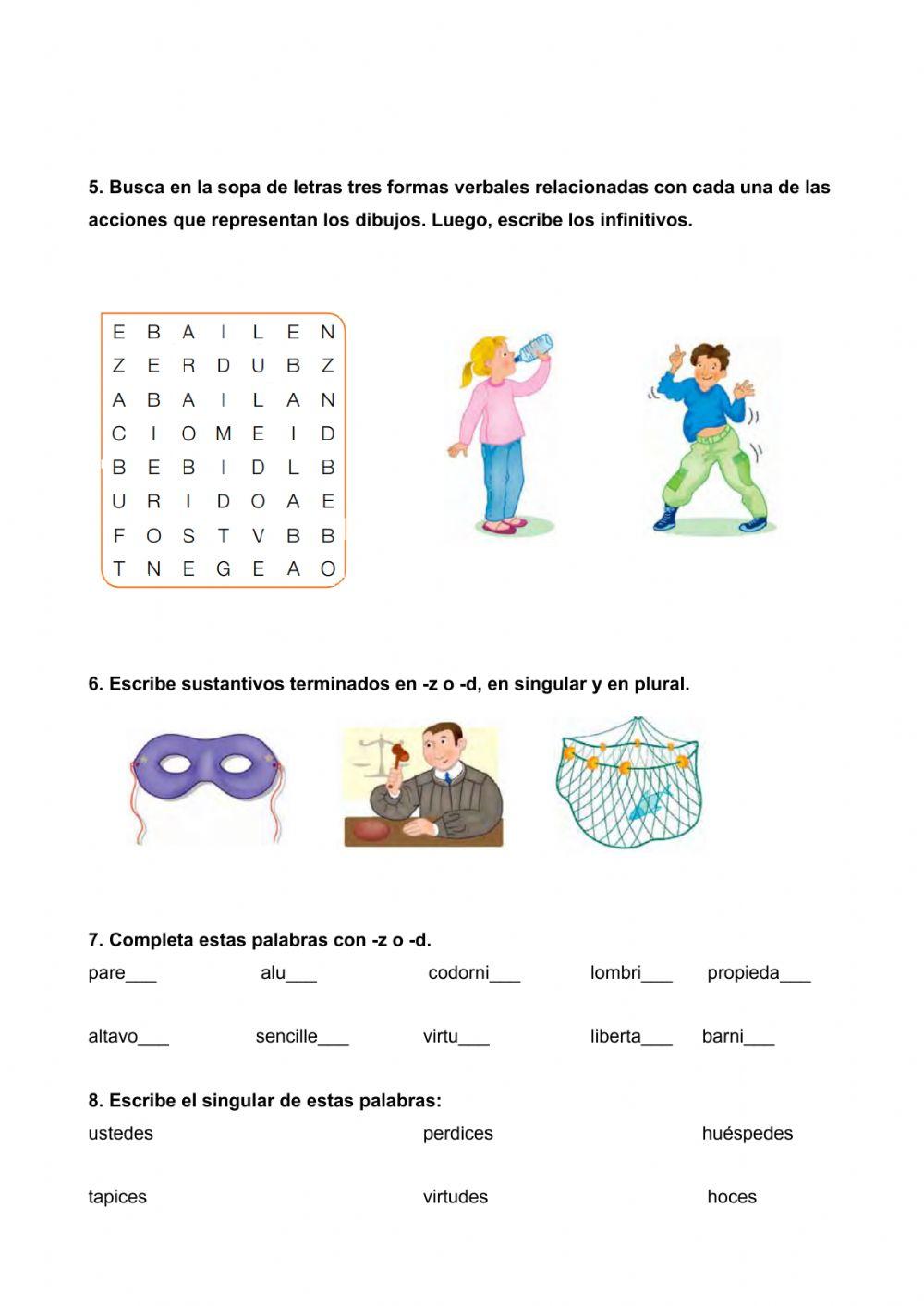 Actividades castellano T10