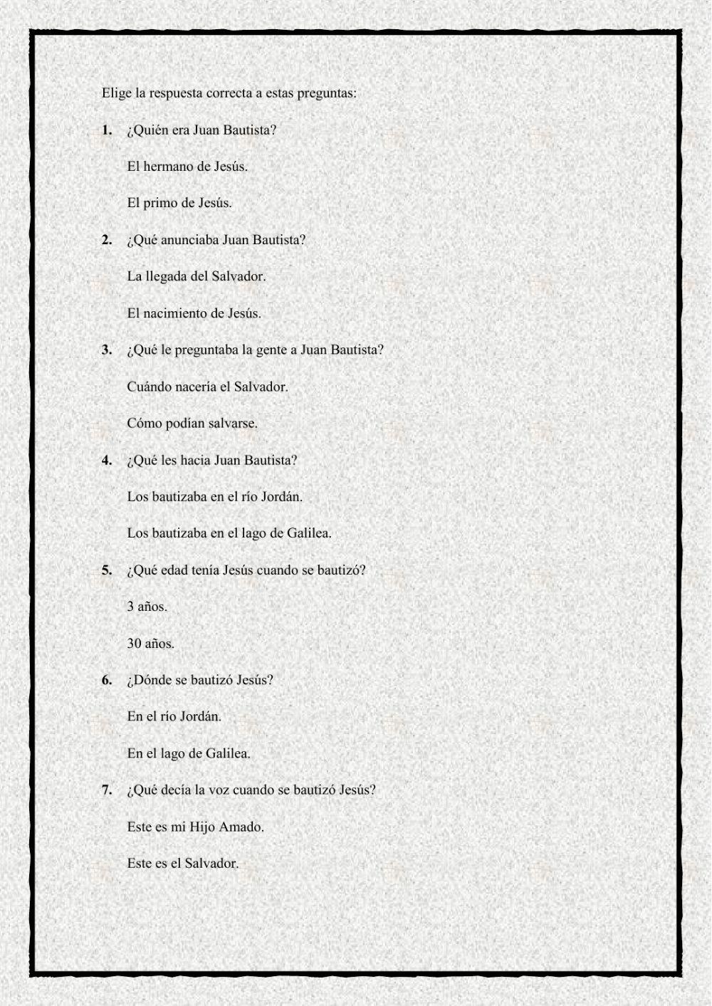 La Biblia nos habla del Bautismo de Jesús 3º