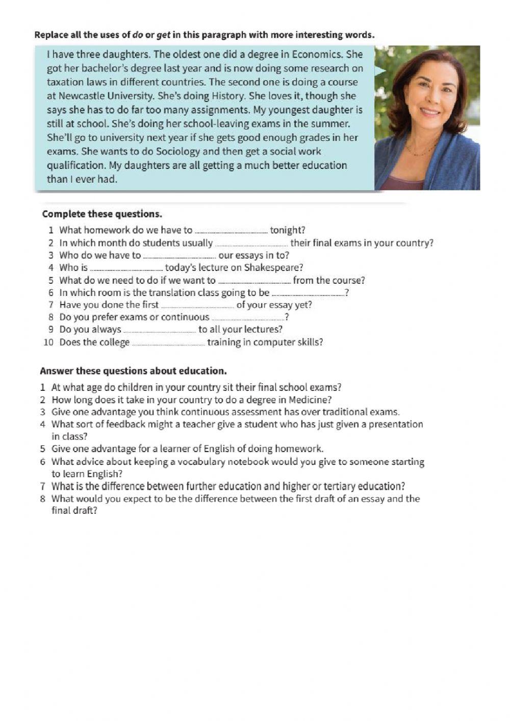 Collocations in use Unit28 Education