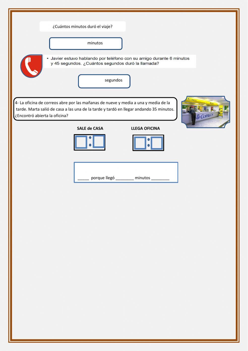 Reloj digital, minutos y segundos