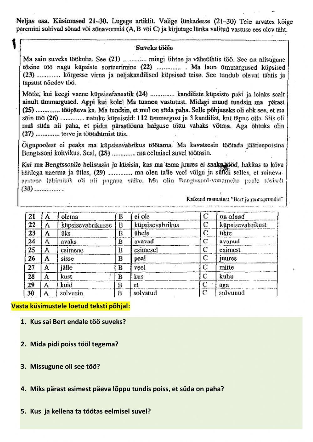 Lugemine-suveks tööle