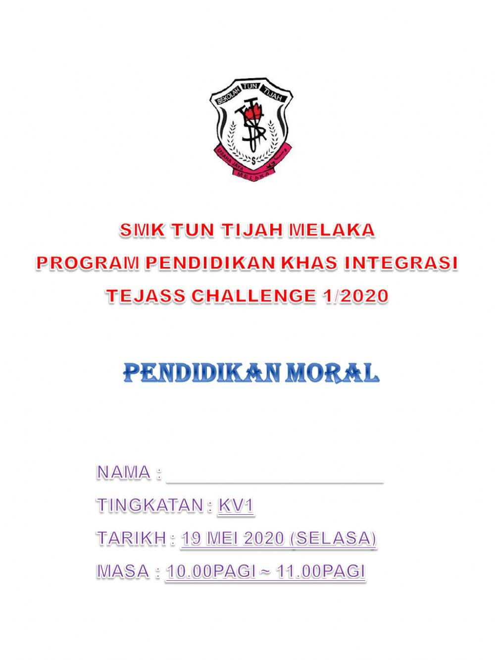 Soalan pm tejass challenge 1-2020