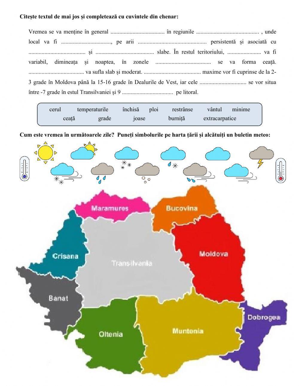 Vremea. Prognoza meteo