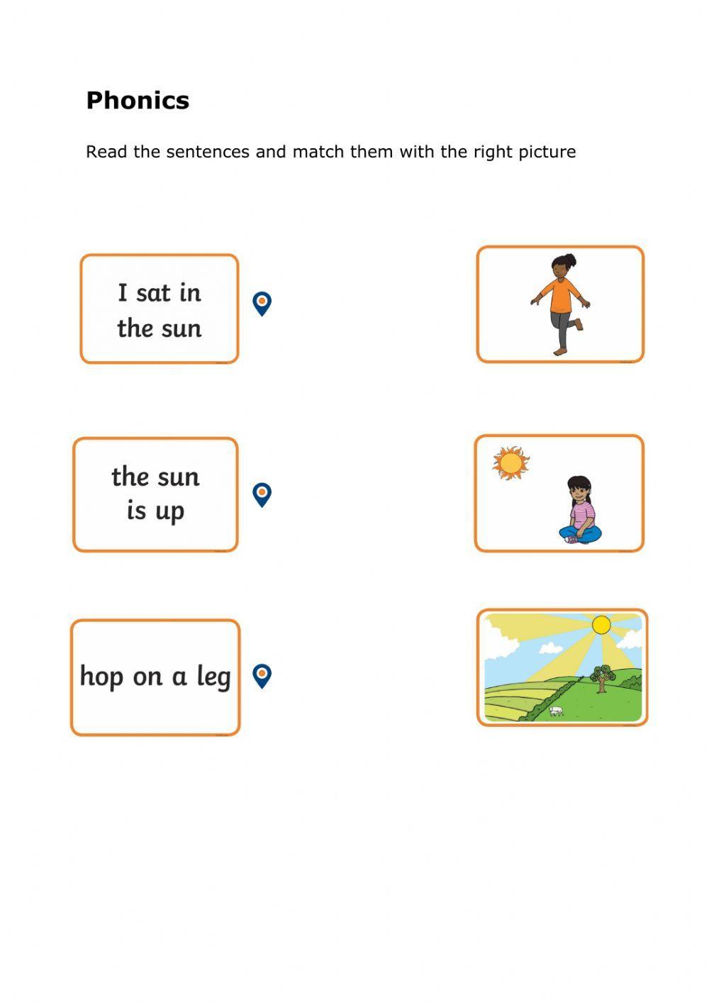 Read and match phonics