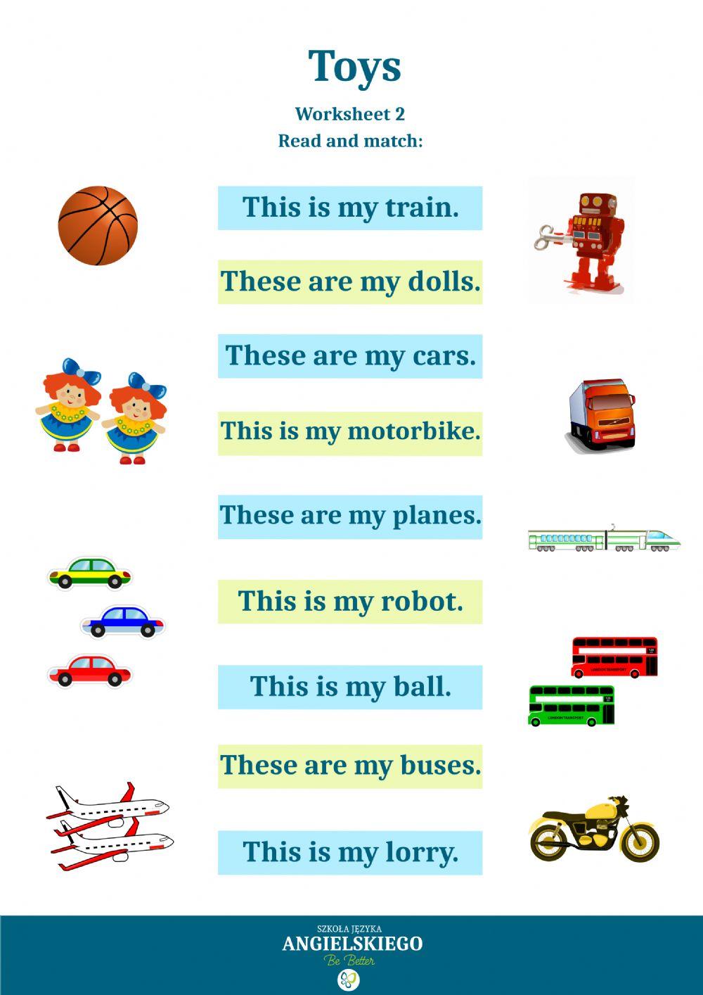 Toys - Worksheet 2