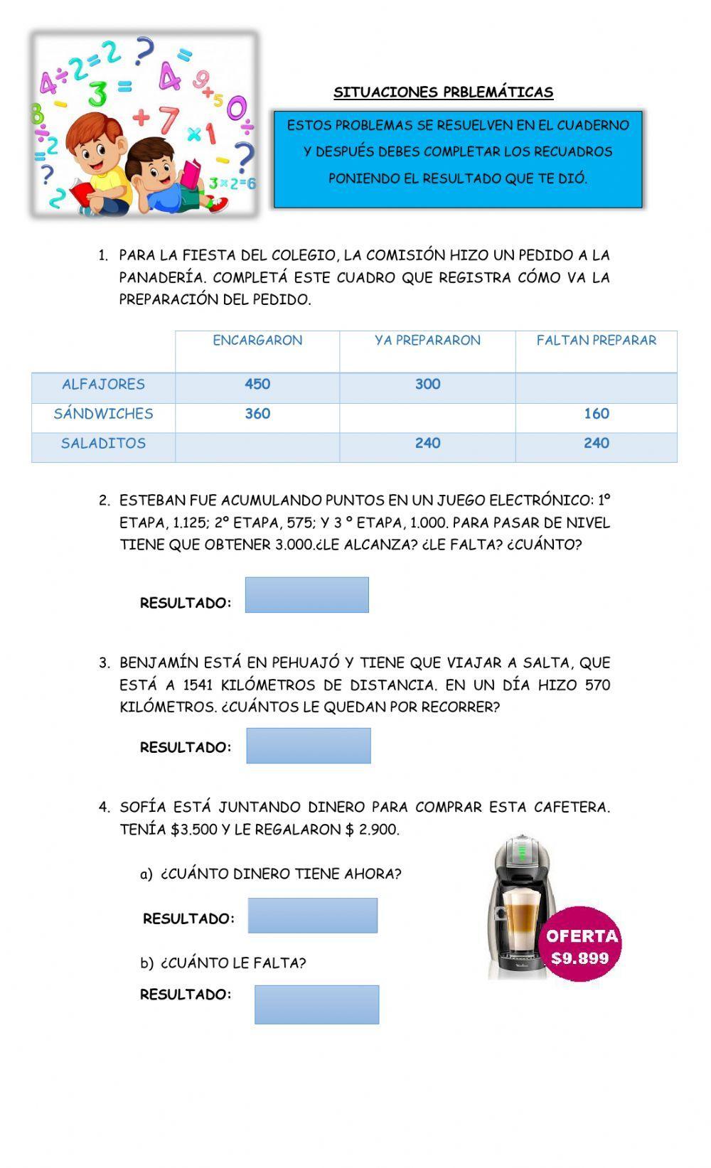 Situaciones problemáticas