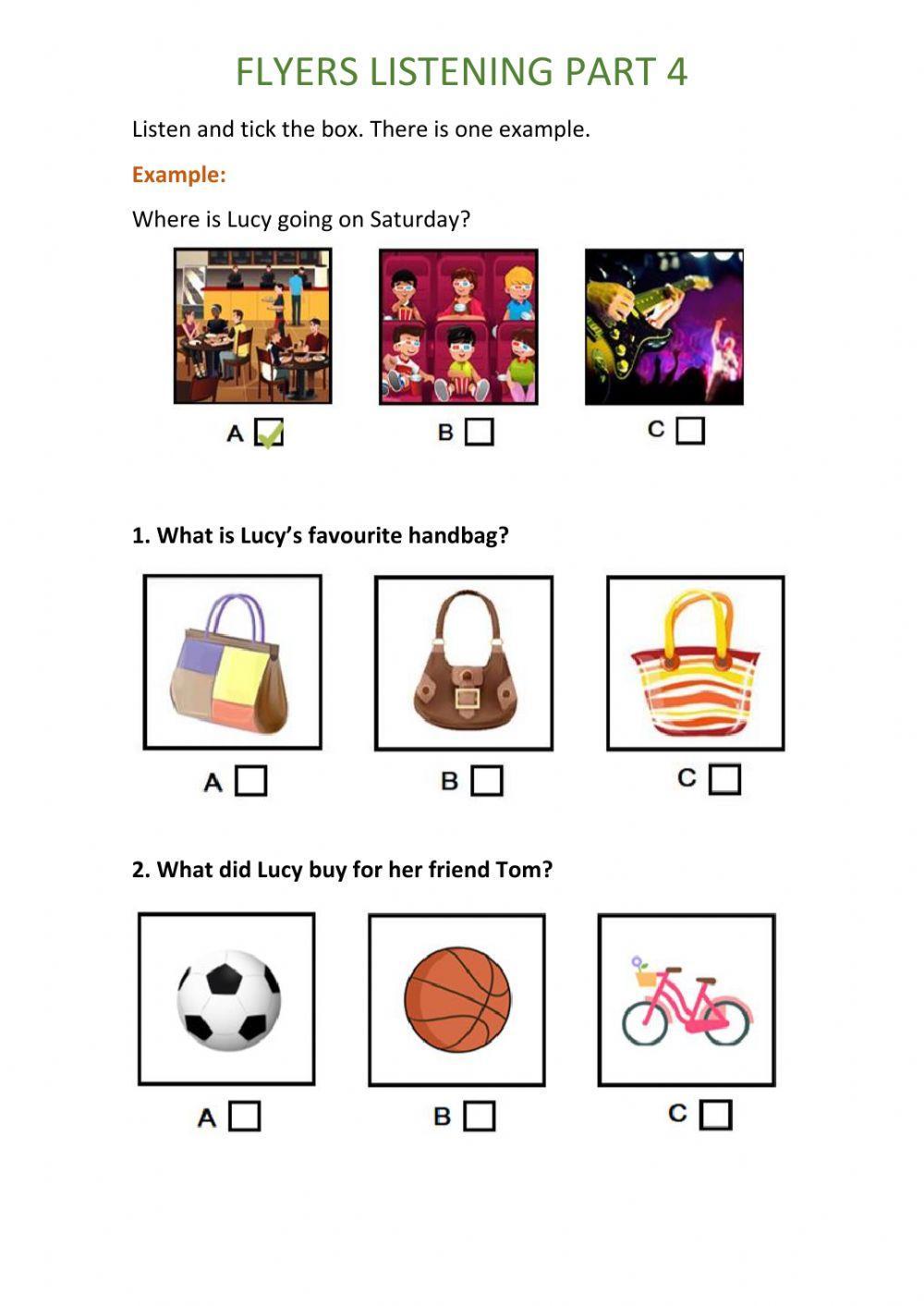 Flyers part 4 listening