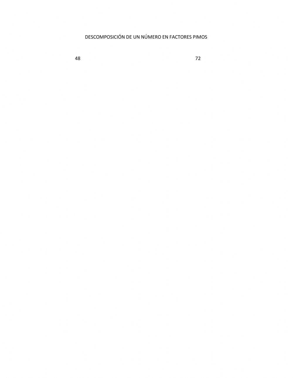 Descomposición en factores primos