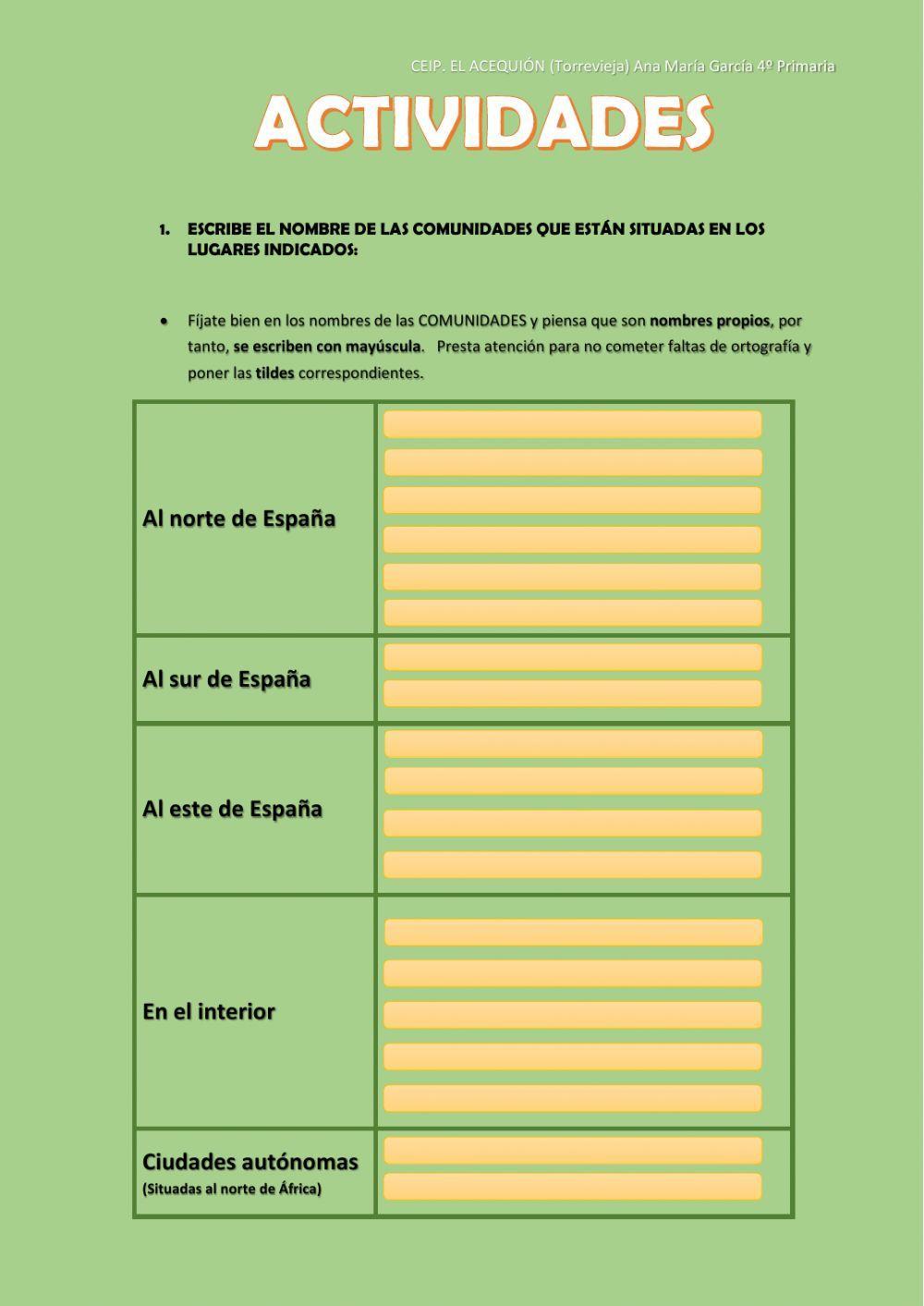 Comunidades autónomas